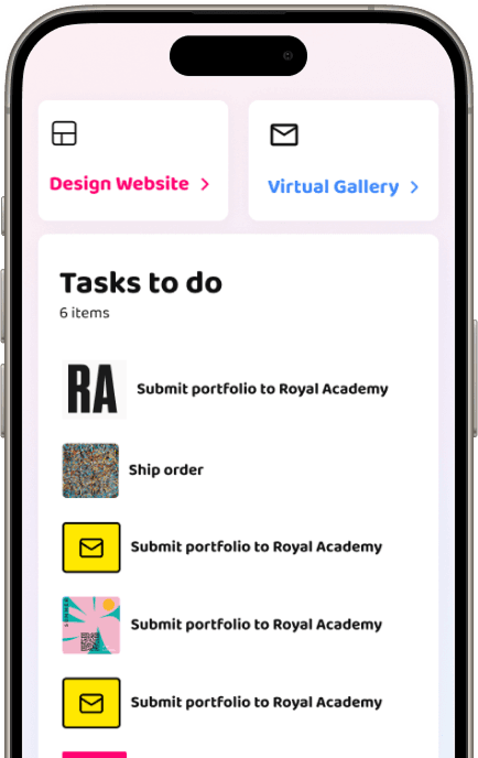 Shop builder preview on phones 2